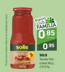 Oferta de Solís - Tomate Frito Cristal por 0,95€ en Coviran