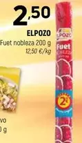 Oferta de Elpozo - Fuet Nobleza por 2,5€ en Coviran