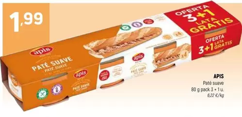 Oferta de Apis - Pate Suave por 1,99€ en Coviran