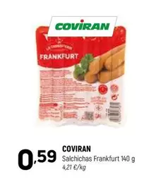 Oferta de Coviran - Salchichas Frankfurt por 0,59€ en Coviran