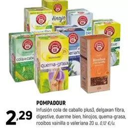 Oferta de Pompadour - Infusion Cola De Caballo Plus3 por 2,29€ en Coviran