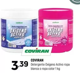 Oferta de Coviran - Detergente Oxigeno Activo Ropa Blanca O Ropa Color por 3,39€ en Coviran