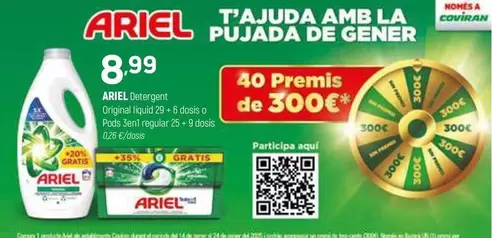 Oferta de Ariel - Detergent Original Liquid por 8,99€ en Coviran