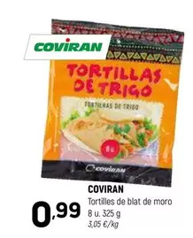 Oferta de Coviran - Tortillas De Blat De Moro por 0,99€ en Coviran