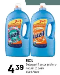 Oferta de Luzil - Detergent Frescor Sublim O Natural por 4,39€ en Coviran