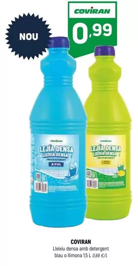 Oferta de Coviran - Lleixu Densa Amb Detergent Blau O Llimona por 0,99€ en Coviran