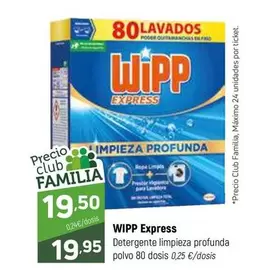 Oferta de WiPP Express - Detergente Limpieza Profunda Polvo por 19,95€ en Coviran