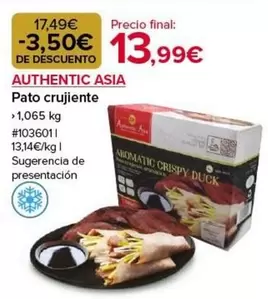 Oferta de Authentic - Pato Crujiente por 13,99€ en Costco