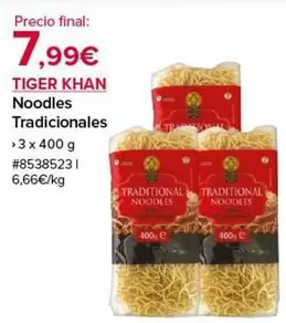 Oferta de Tiger khan - Noodles Tradicionales por 7,99€ en Costco