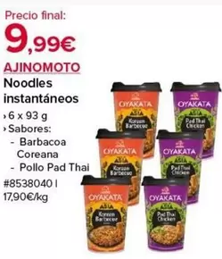 Oferta de Thai - Noodles Instantáneos por 9,99€ en Costco