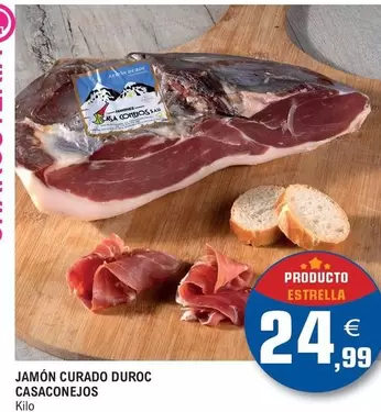 Oferta de Casaconejos - Jamón Curado Duroc  por 24,99€ en E.Leclerc