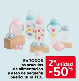 Oferta de TEX - En Todos Los Artículos De Alimentación Y Aseo De Pequeña Puericultura en Carrefour