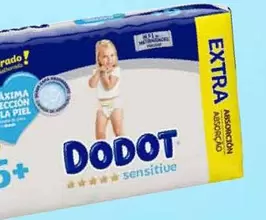 Oferta de Dodot  - Pañuelos Sensitive Extra  T3 + Pack 56 Unidades (1) T4 + Pack 48 Unidades (2) T5 + Pack 44 Unidades (3) O T6 + Pack 41 Unidades (4) en Carrefour