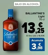 Oferta de Ballantine's - Light por 13,25€ en Carrefour