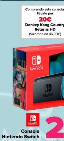 Oferta de Nintendo Switch - Consola  por 299€ en Carrefour