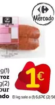 Oferta de Carrefour - Chorizo Oreado O Morcilla Arroz El Mercado por 1€ en Carrefour