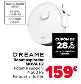 Oferta de Dream - Robot Aspirador Mova E2 por 159€ en Carrefour