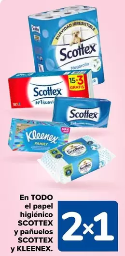 Oferta de Scottex - En Todo El Papel Higienico Y Panuelos en Carrefour