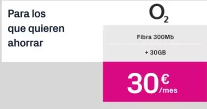 Oferta de Fibra 300Mb por 30€ en Phone House