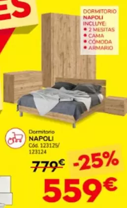 Oferta de Napoli - Dormitorio Napoli por 559€ en Conforama