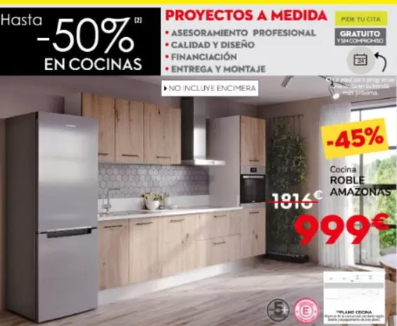 Oferta de La Cocina - Proyectos A Medida por 999€ en Conforama