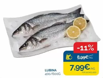 Oferta de Lubina por 7,99€ en Supermercados La Despensa