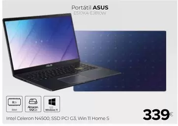 Oferta de Asus - Portatil ESIOKA-EJ810W por 339€ en Tien 21