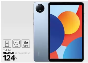 Oferta de Xiaomi - Tablet Redmi Pad SE por 124€ en Tien 21