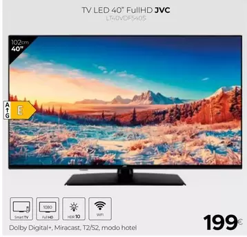 Oferta de JVC - Tv Led 40" FullHD por 199€ en Tien 21