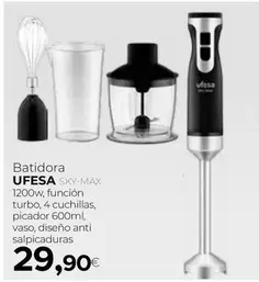 Oferta de Ufesa - Batidora SKY-MAX por 29,9€ en Tien 21