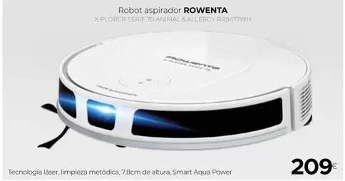 Oferta de Rowenta - Robot Aspirador por 209€ en Tien 21