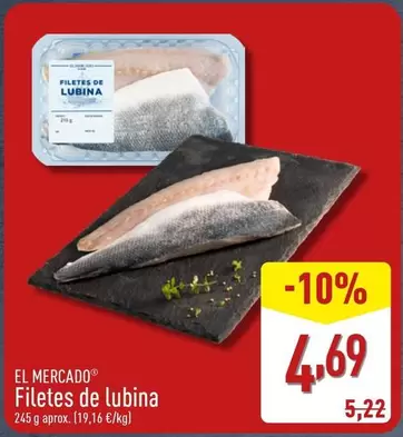 Oferta de El Mercado - Filetes De Lubina por 4,69€ en ALDI