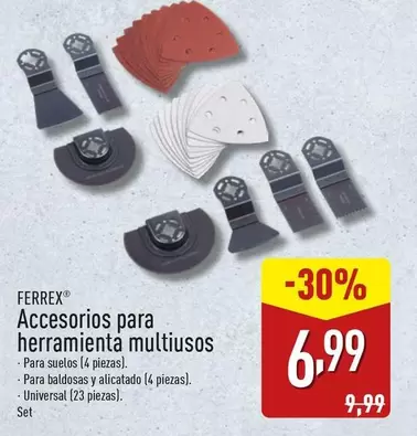 Oferta de Ferrex - Accesorios Para Herramienta Multiusos por 6,99€ en ALDI