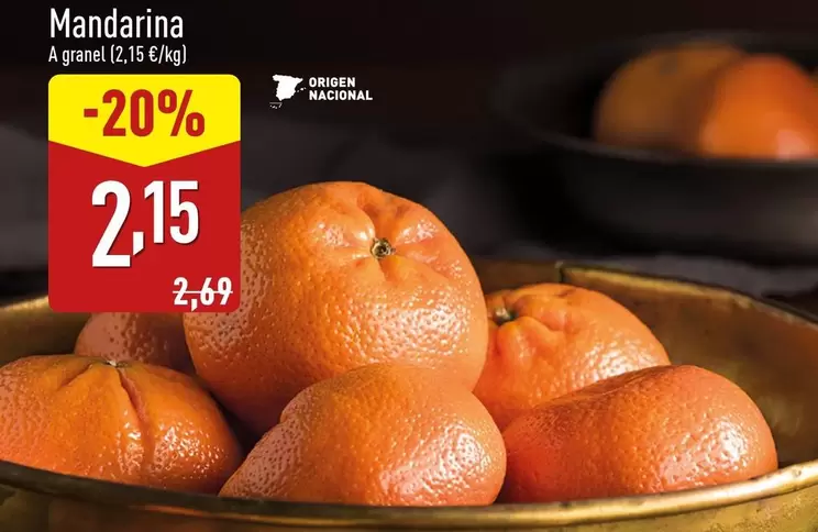 Oferta de Mandarina por 2,15€ en ALDI