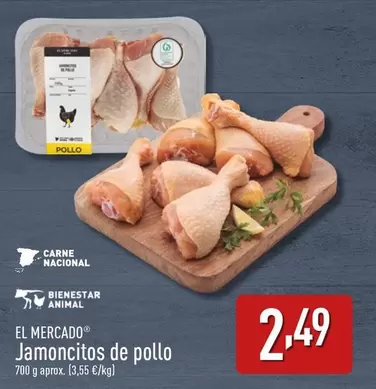 Oferta de El Mercado - Jamoncitos De Pollo por 2,49€ en ALDI