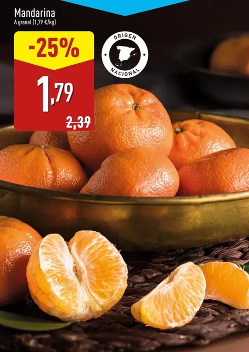 Oferta de Mandarina por 1,79€ en ALDI