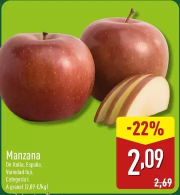 Oferta de Manzana por 2,09€ en ALDI