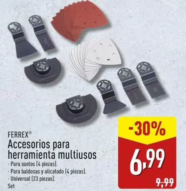 Oferta de Ferrex - Accesorios Para Herramienta Multiusos por 6,99€ en ALDI