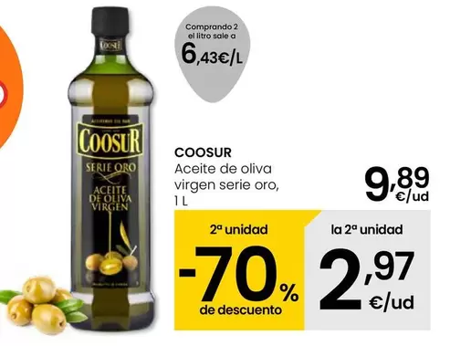 Oferta de Coosur - Aceite De Oliva Virgen Serie Oro por 9,89€ en Eroski