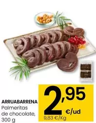 Oferta de Arruabarrena - Palmeritas De Chocolate por 2,95€ en Eroski