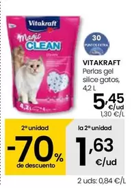 Oferta de Vitakraft - Perlas Gel Silice Gatos por 5,45€ en Eroski