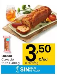 Oferta de Eroski - Cake De Frutas por 3,5€ en Eroski