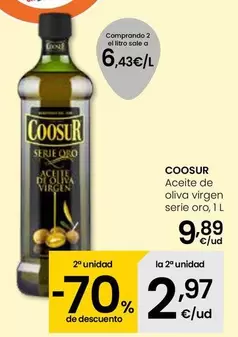 Oferta de Coosur - Aceite De Oliva Virgen Serie Oro por 9,89€ en Eroski