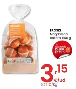 Oferta de Eroski - Magdalena Casera por 3,15€ en Eroski