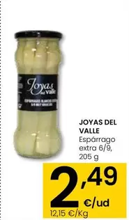 Oferta de Joyas Del Valle - Esparrago Extra 6/9 por 2,49€ en Eroski