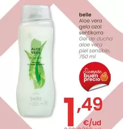 Oferta de Belle - Gel De Ducha Aloe Vera Piel Sensible por 1,49€ en Eroski