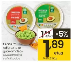 Oferta de Eroski - Guacamoles por 1,89€ en Eroski