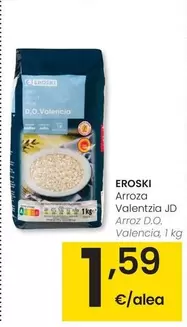 Oferta de Eroski - Arroz D.O. Valencia por 1,59€ en Eroski