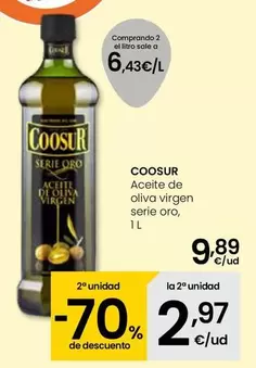 Oferta de Coosur - Aceite De Oliva Virgen Serie Oro por 9,89€ en Eroski