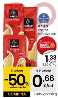 Oferta de Gallo - Pastas  por 1,33€ en Eroski